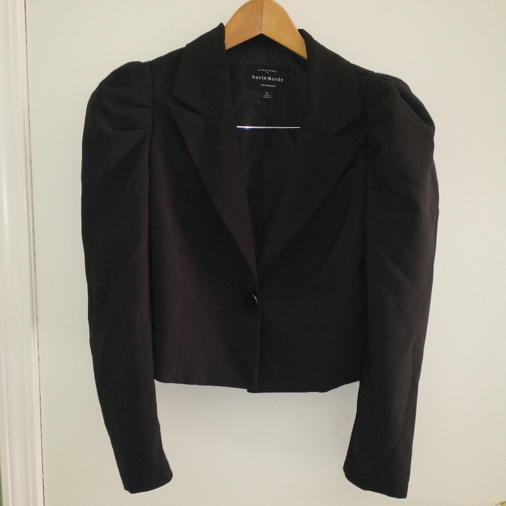 Haute Monde two piece black skirt and Blazer set women's - Picture 13 of 13